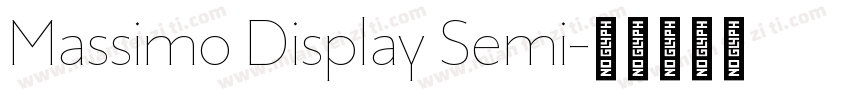 Massimo Display Semi字体转换